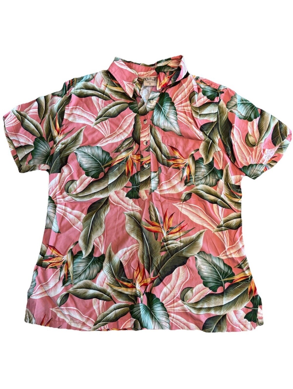 Go Barefoot Trader Joe’s Hawaiian Button Shirt. Excellent. Women’s Size XL